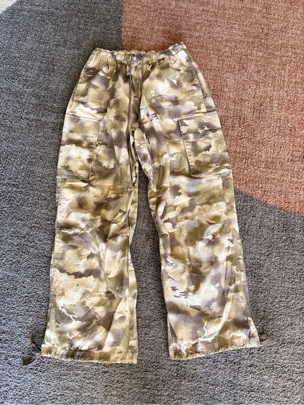 Nike Camo Cargo Pants - Olive Green/Tan